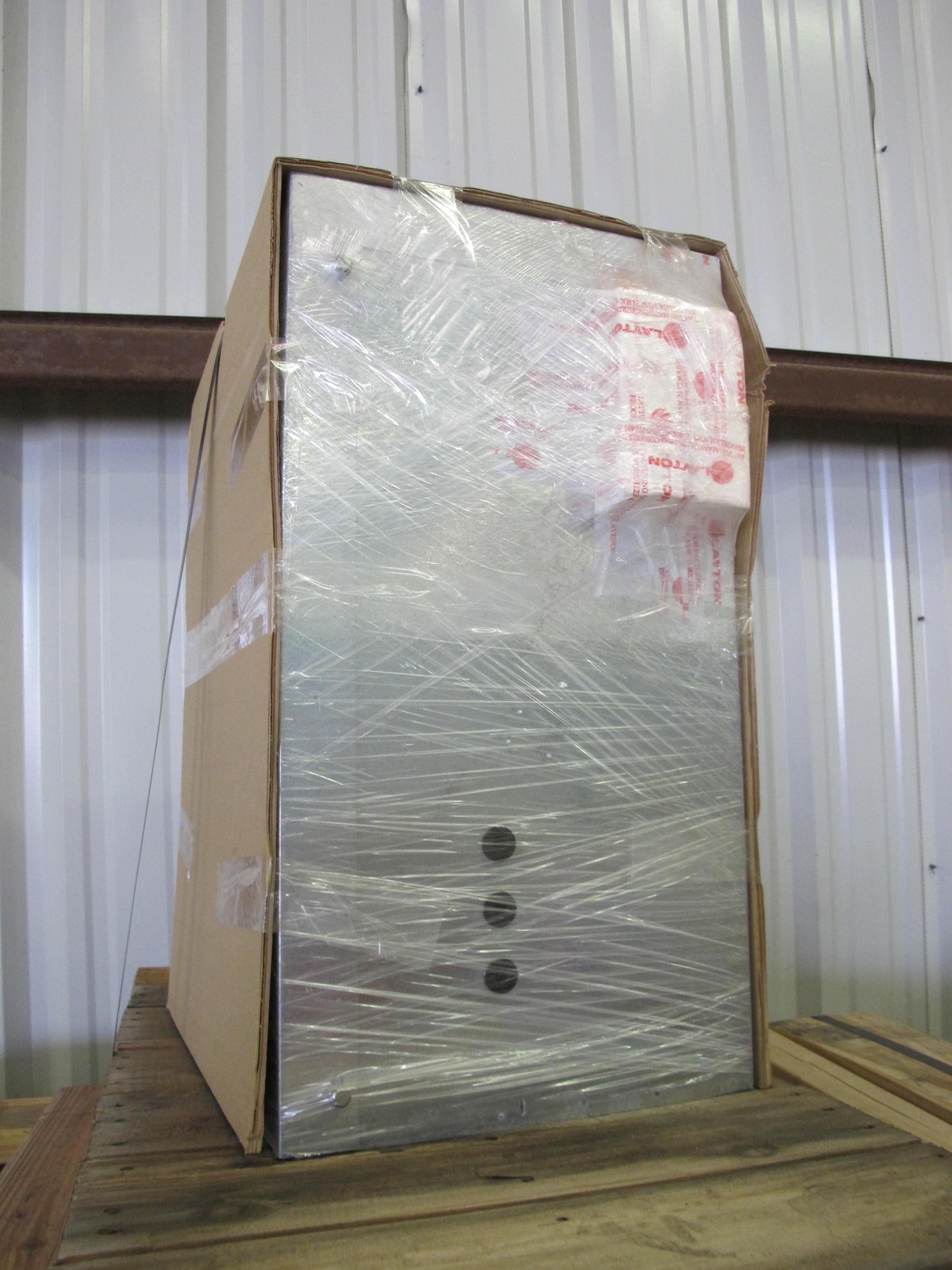 COOLER, DIRECT DRIVE DRY KIND, MODEL HCDC-12. EDPAC, COMPLETE PACKAGE. INCLUDES: WATER PUMP, CONTROL PANEL, FAN CYCLE CONTROLS, AND EXPANSION TANK. (W-44) LOADING & HANDLING FEE $25-